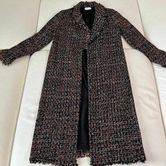 Lovers + Friends Full Length Tweed Coat - Picture 3 of 9